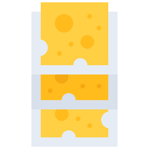 치즈 Coloring Flat icon
