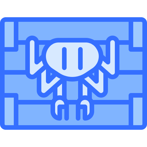 krab Coloring Blue icoon