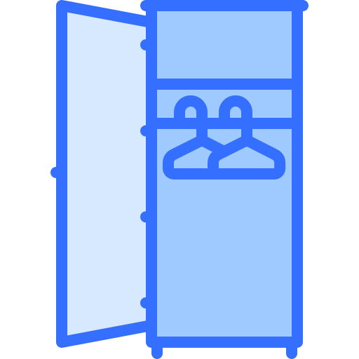 Wardrobe Coloring Blue icon