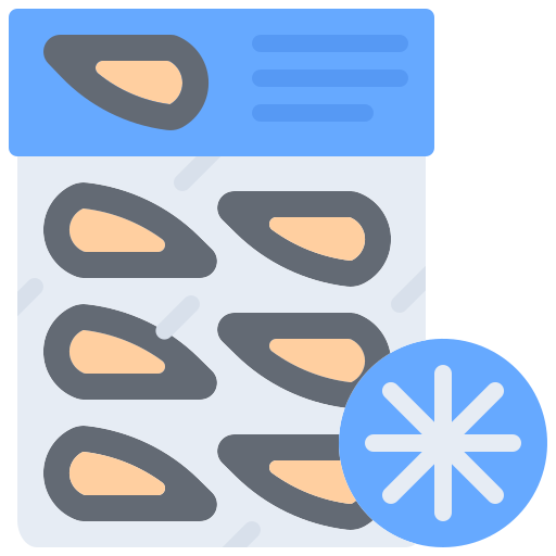 Mussel Coloring Flat icon