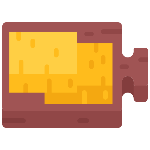 queso Coloring Flat icono