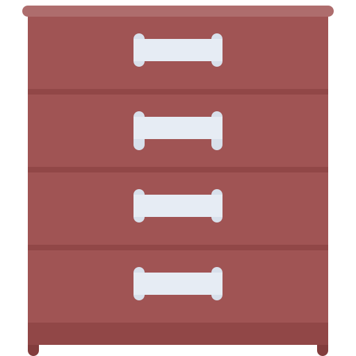 Dresser Coloring Flat icon