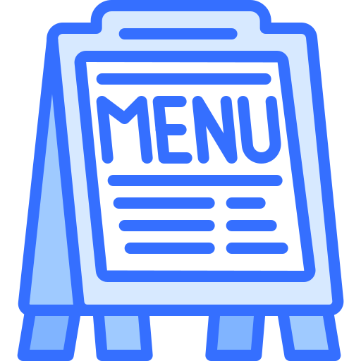 menu Coloring Blue icoon