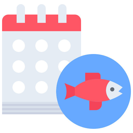 kalender Coloring Flat icon