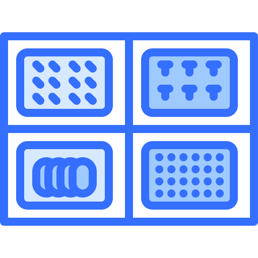 Tray Coloring Blue icon