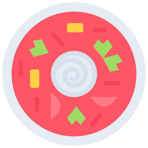 Soup Coloring Flat icon