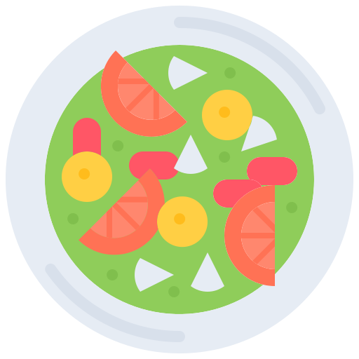 ensalada Coloring Flat icono