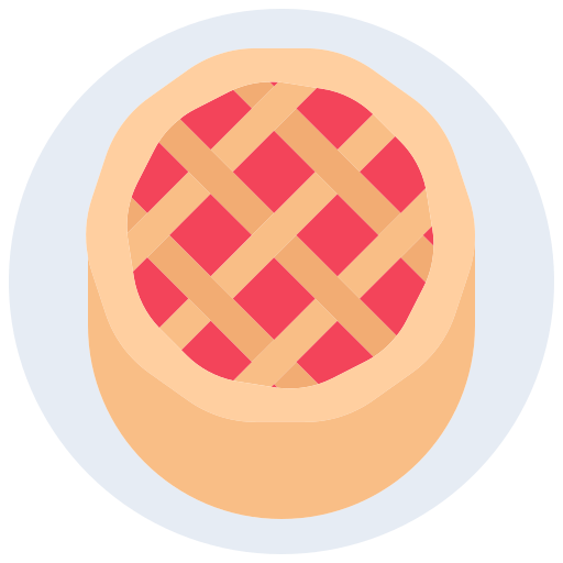 taart Coloring Flat icoon
