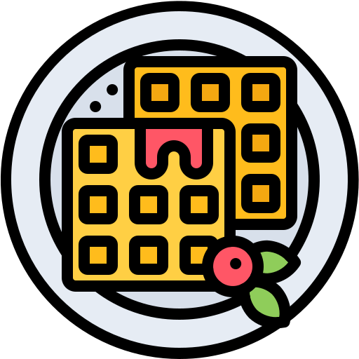Waffles Coloring Color icon
