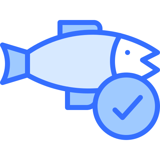 peixe Coloring Blue Ícone