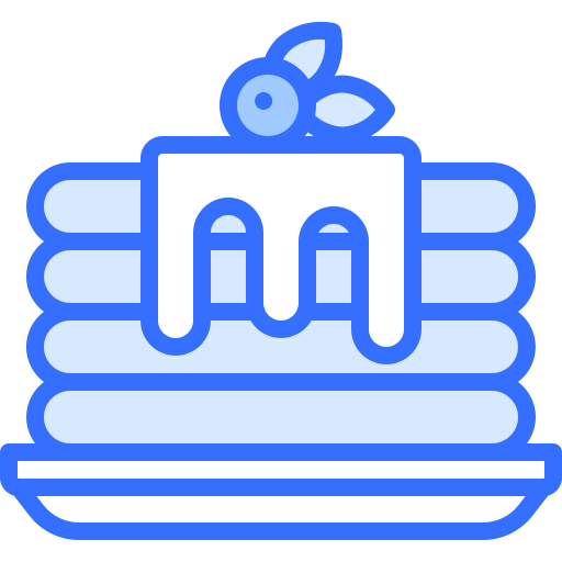 pfannkuchen Coloring Blue icon