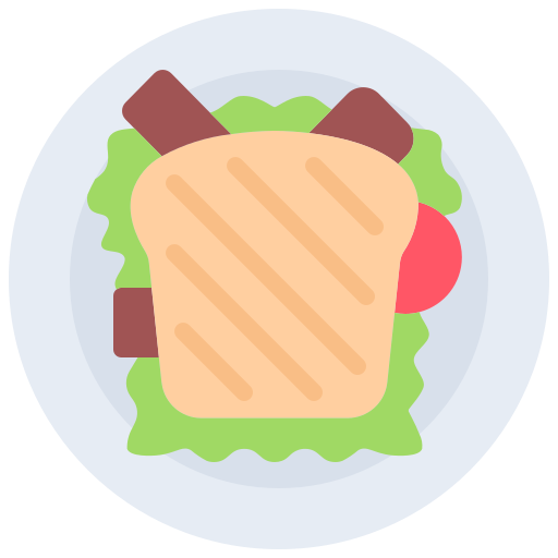 sandwich Coloring Flat icono