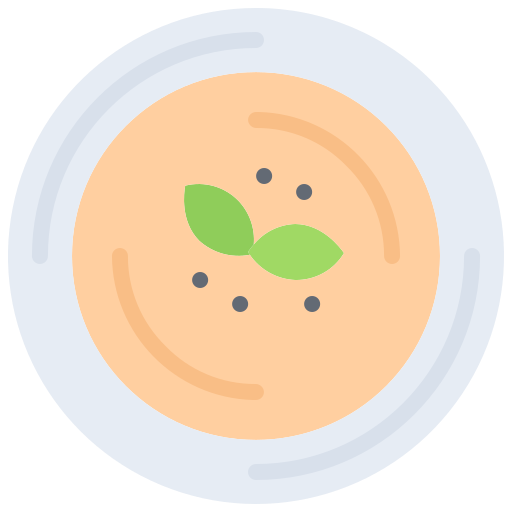 sopa Coloring Flat icono