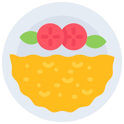 omlet Coloring Flat ikona