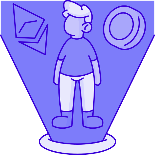 3d 홀로그램 Generic Outline Color icon