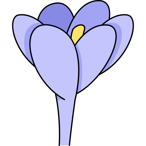 Crocus Generic Thin Outline Color icon