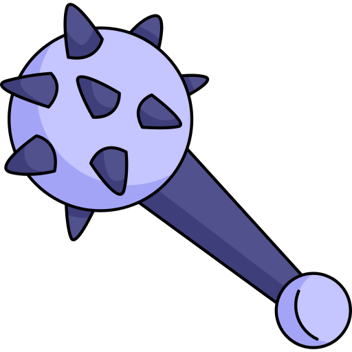 Mace Generic Thin Outline Color icon
