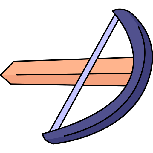 석궁 Generic Thin Outline Color icon