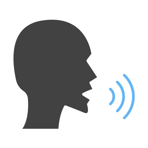 Voice recognition Generic Blue icon