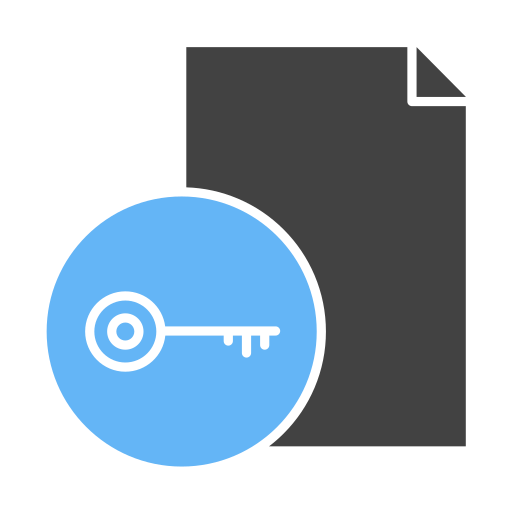 Шифрование данных Generic Blue иконка