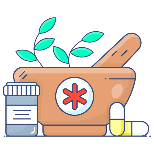 Herbal treatment Generic Thin Outline Color icon