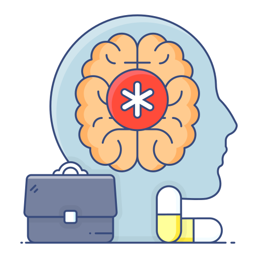Mental health Generic Thin Outline Color icon