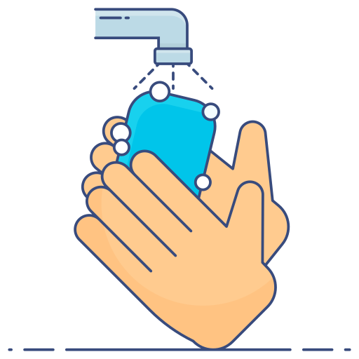 Мытье рук Generic Thin Outline Color иконка
