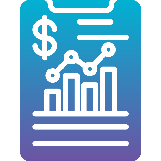 rapport d'activité Generic Flat Gradient Icône