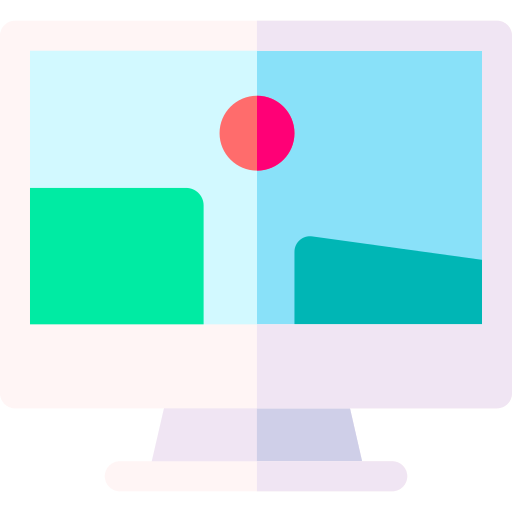 computer Basic Rounded Flat icon