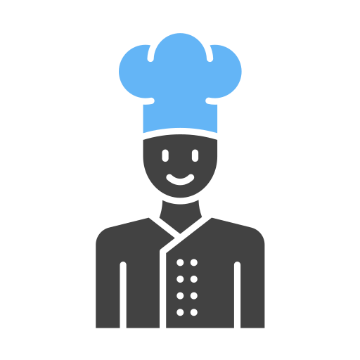 chefe de cozinha Generic Blue Ícone