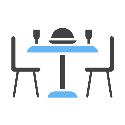 テーブル Generic Blue icon