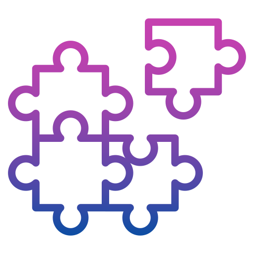 Puzzle Generic Gradient icon