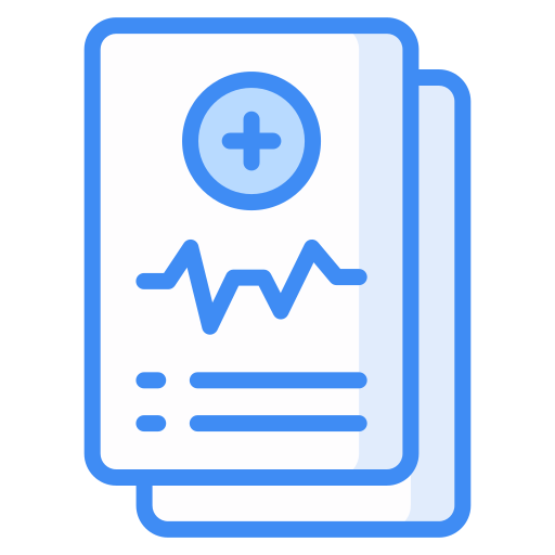 Medical record Generic Blue icon