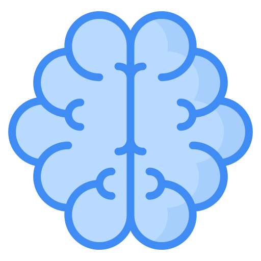 menschliches gehirn Generic Blue icon