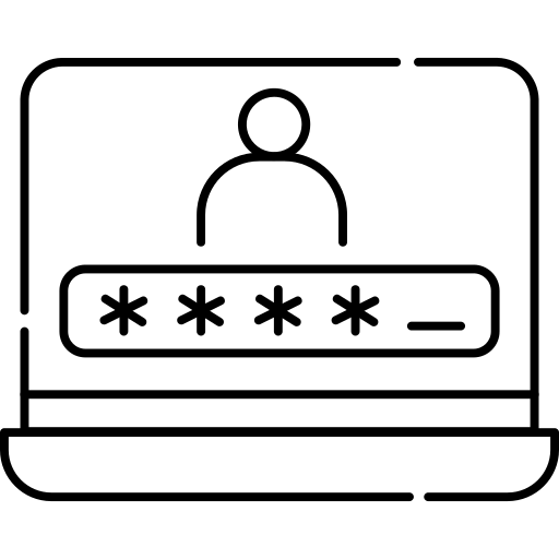 Password code Generic Detailed Outline icon