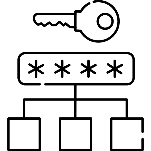 código de contraseña Generic Detailed Outline icono