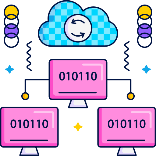 cloud-server SBTS2018 Lineal Color icon