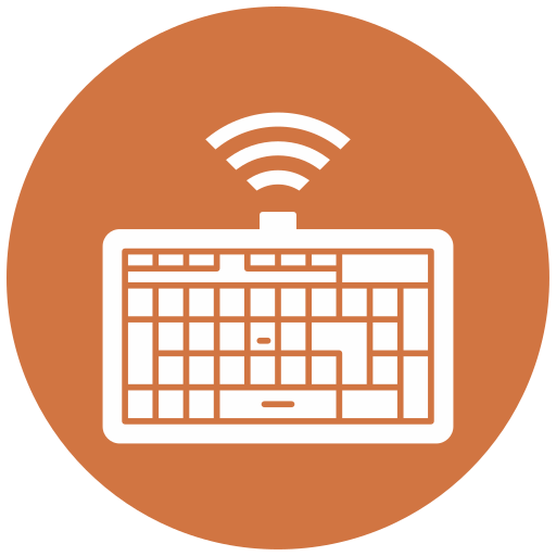Wireless keyboard Generic Circular icon
