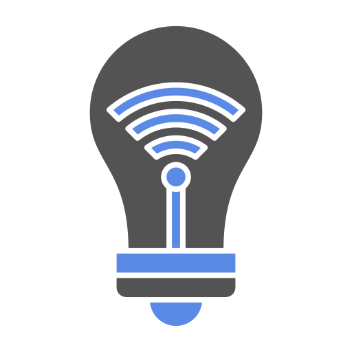 intelligente glühbirne Generic Blue icon