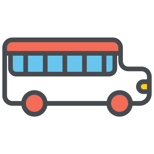 School bus Generic Outline Color icon
