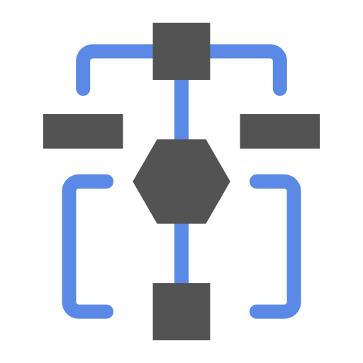 schemat blokowy Generic Blue ikona