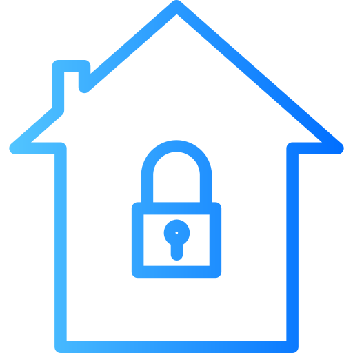 Locked house Generic Gradient icon