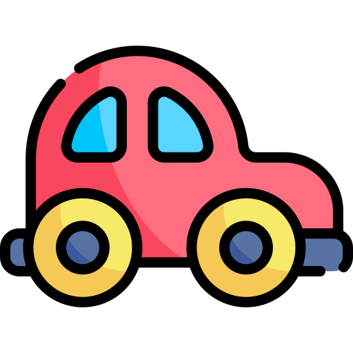 おもちゃの車 Kawaii Lineal color icon