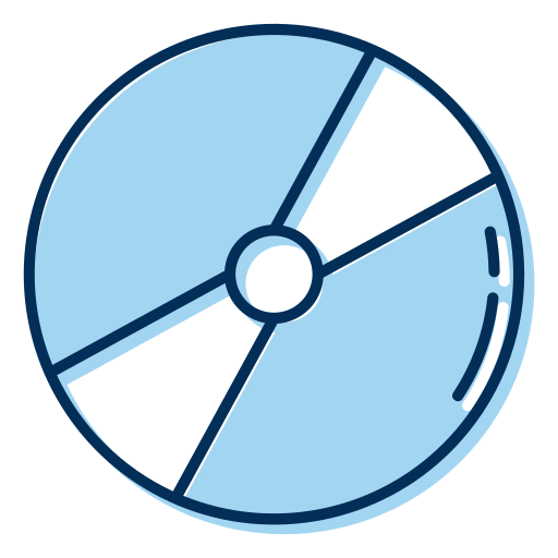 Compact disc Generic Blue icon