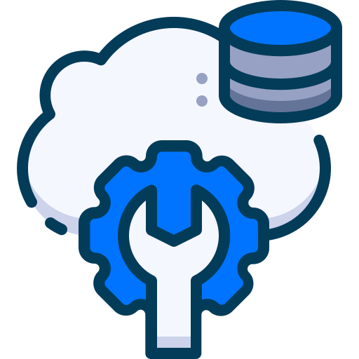 cloudgegevens Generic Blue icoon