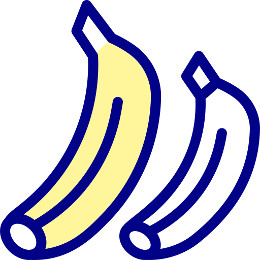 バナナ Detailed Mixed Lineal color icon