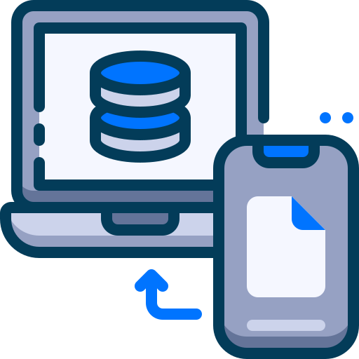 transferencia de datos Generic Blue icono