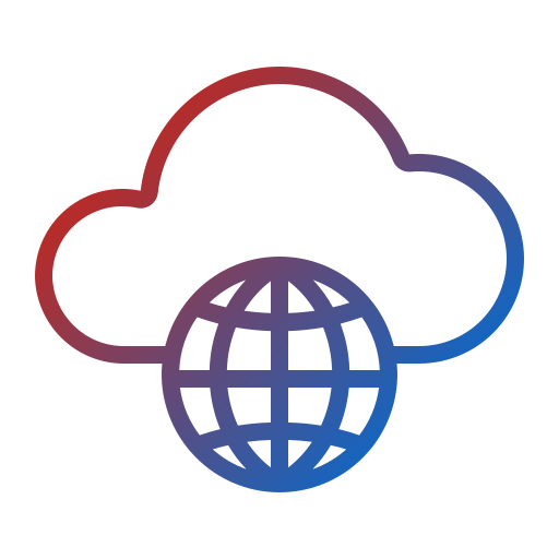 cloud dienstverlening Generic Gradient icoon