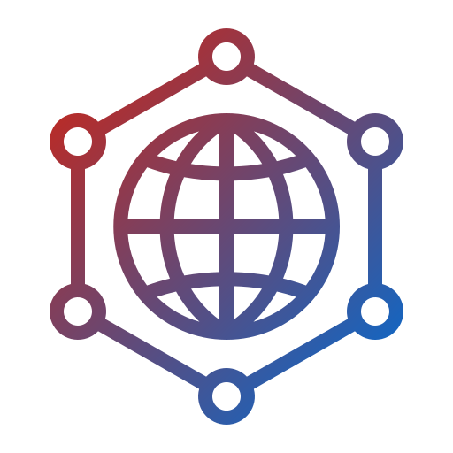 conexión mundial Generic Gradient icono