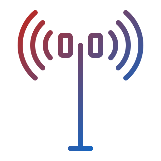 antena radiowa Generic Gradient ikona